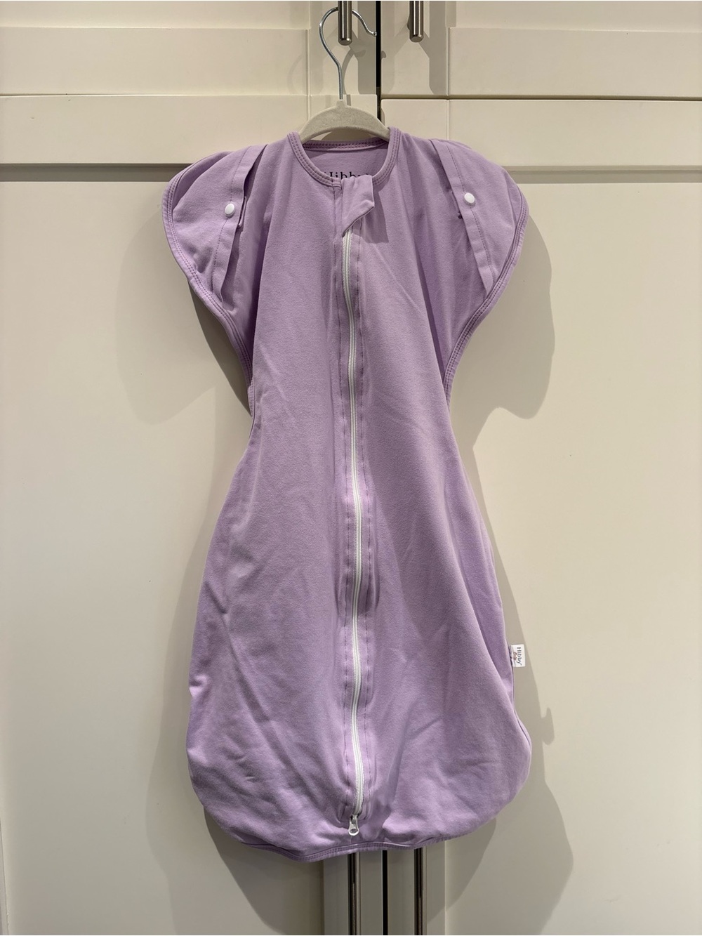 Hibby Baby Swaddle Zip-Front Sleep Sack 3-6 months Arms In Lilac